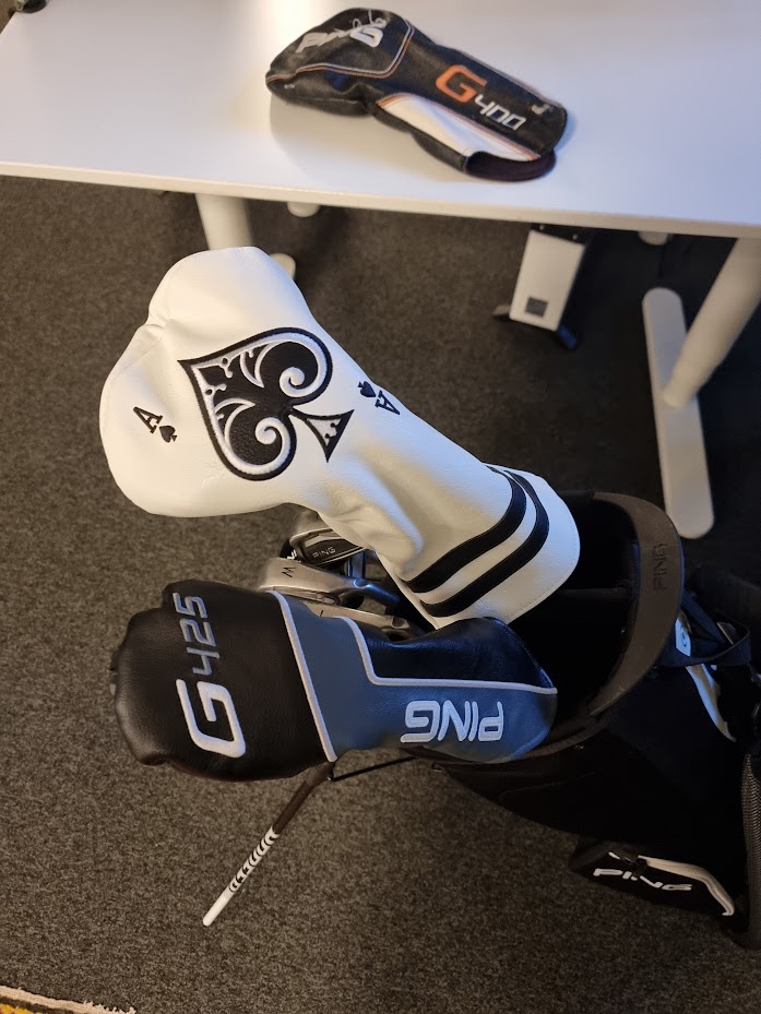 Driver Head Cover med Spader Ess testad på Ping 400