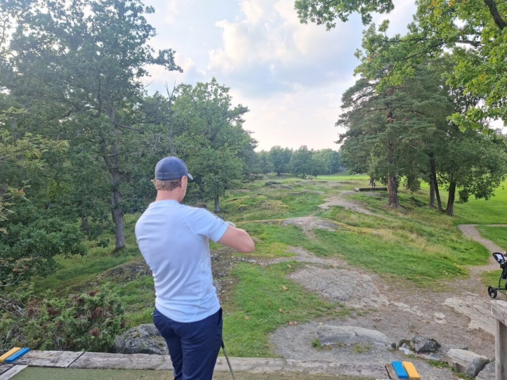 Bild från hål 3 på Björkhagens Golfklubb