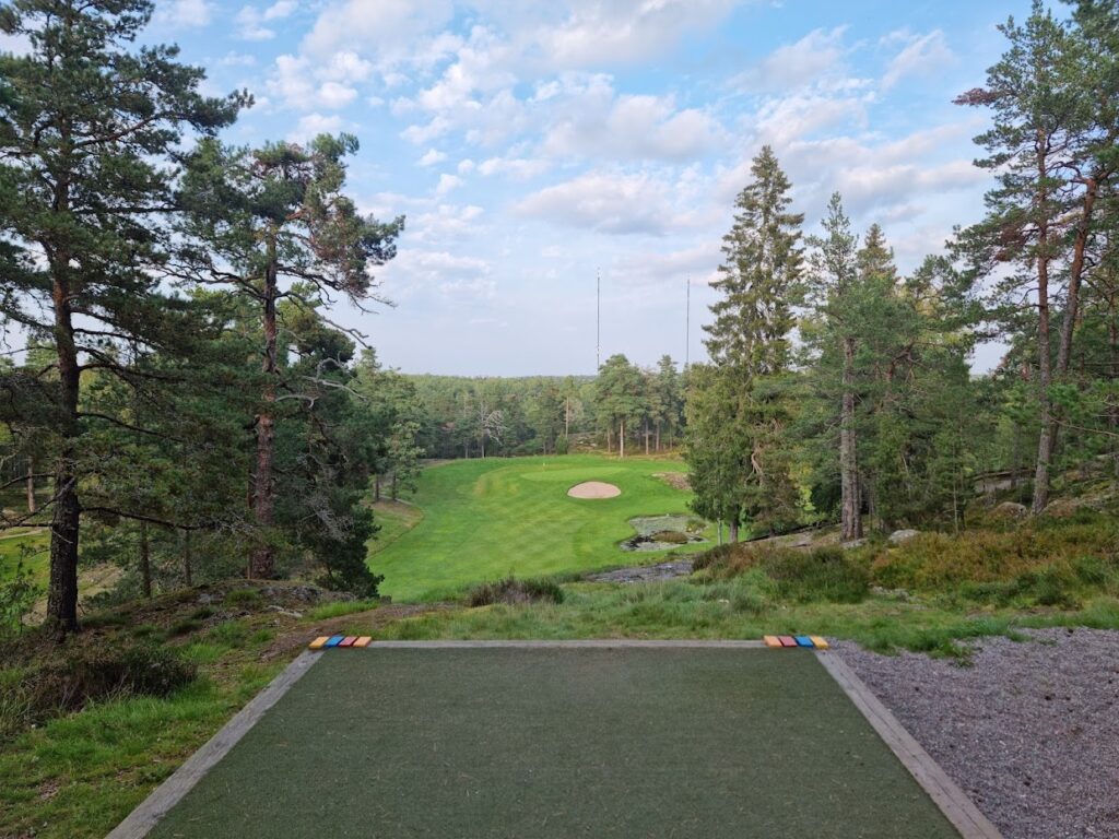 Bild från hål 4 på Björkhagens Golfklubb