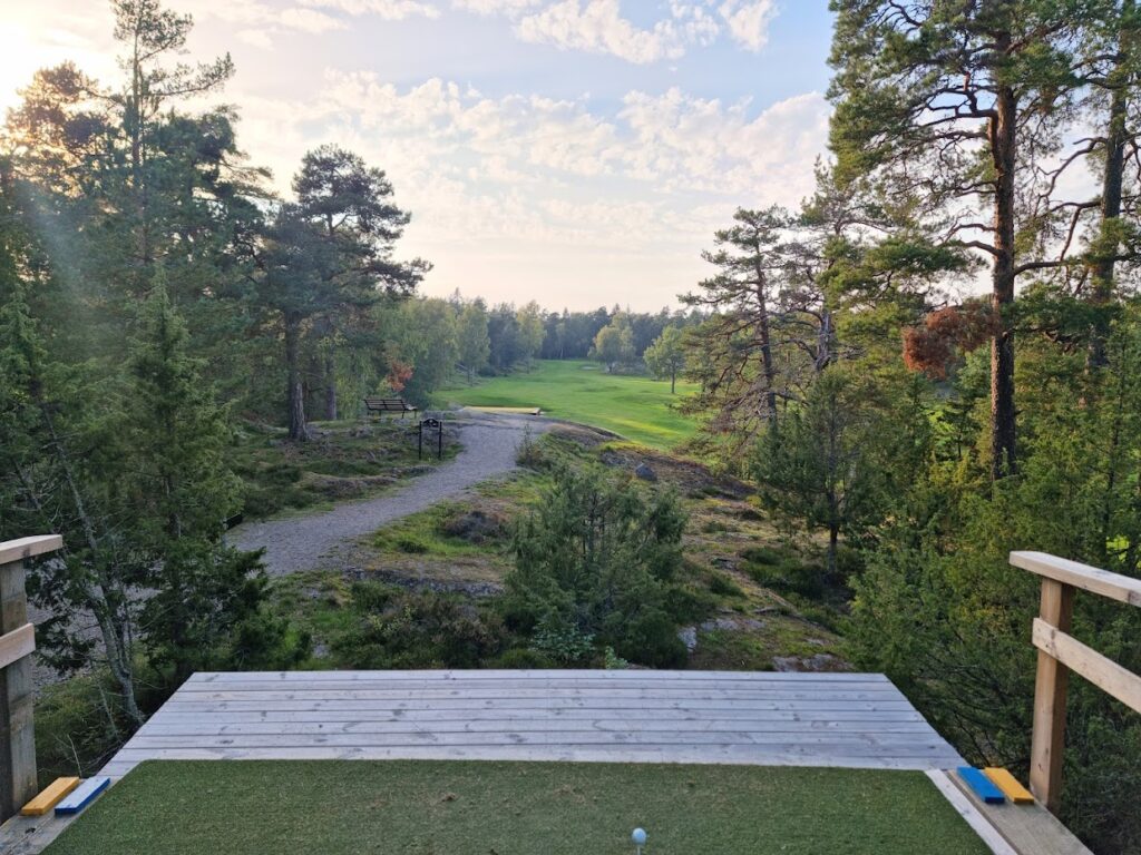 Bild från hål 5 på Björkhagens Golfklubb