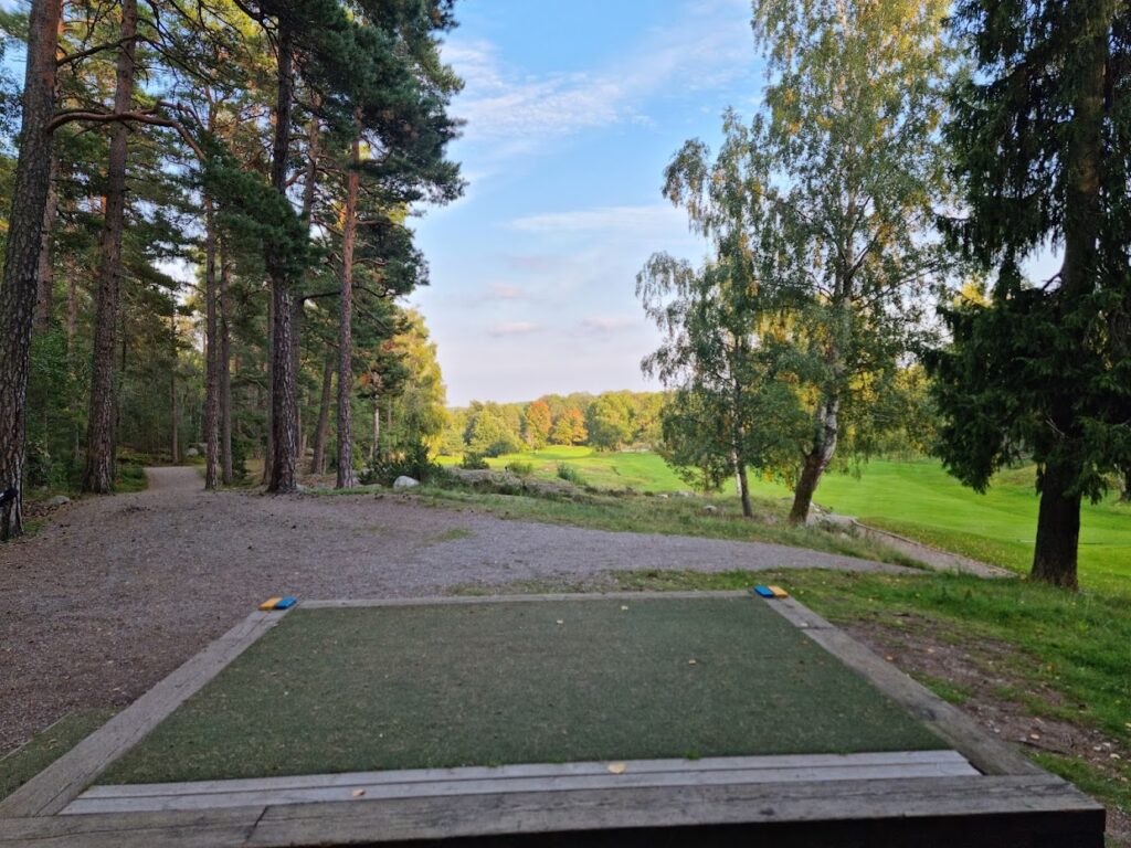 Bild från hål 6 på Björkhagens Golfklubb