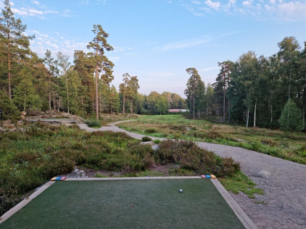 Bild från hål 8 på Björkhagens Golfklubb