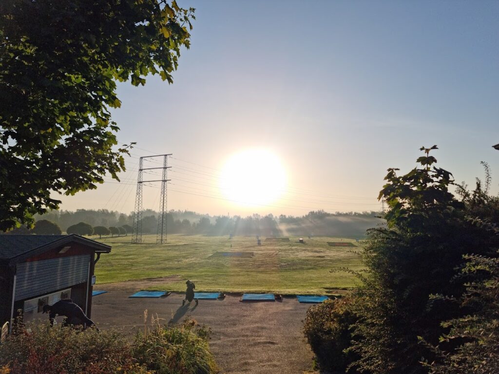 Soluppgång över Tyresö Golfklubb