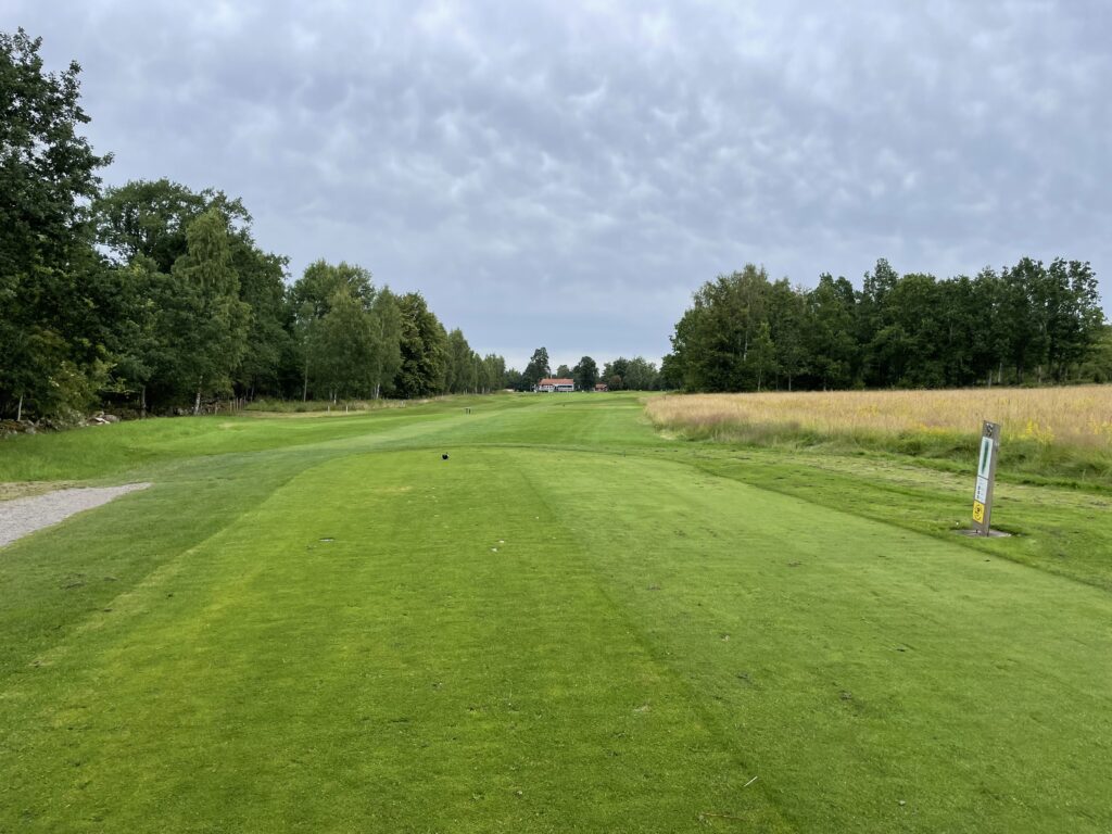 Hål / tee 18 på Glasriket