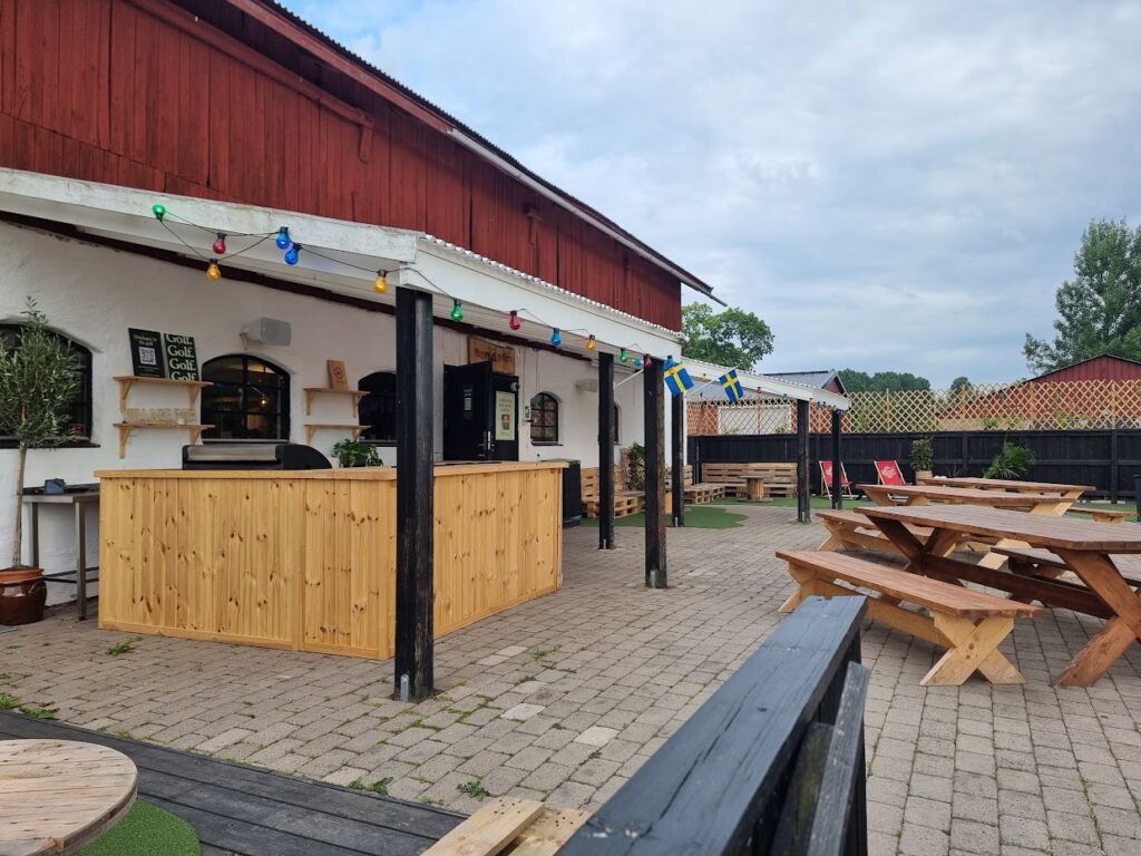 Grill och bar vid klubbhuset